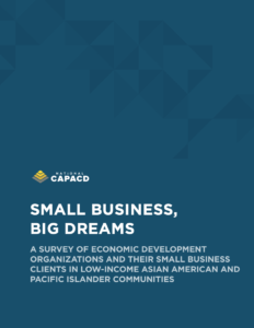cover page of small business, big dreams report