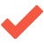 checkmark icon red