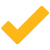checkmark icon yellow