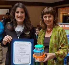 Photo of Sandra Ann Harris with Assemblywoman Katherine Baker