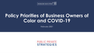 Policy Priorities of Business Owners of Color and COVID-19