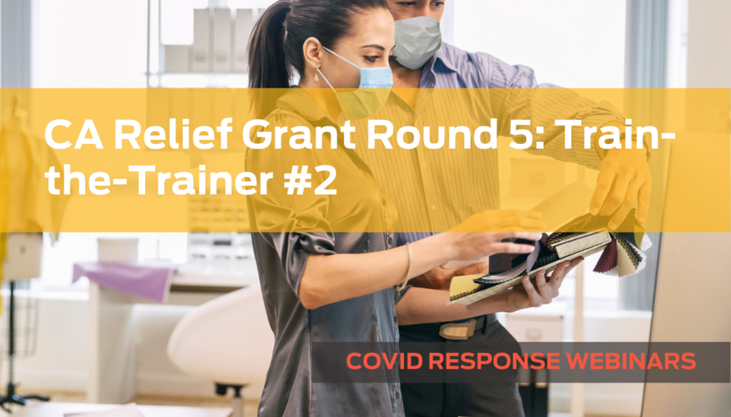CA Relief Grant Round 5: Train-the-Trainer #2