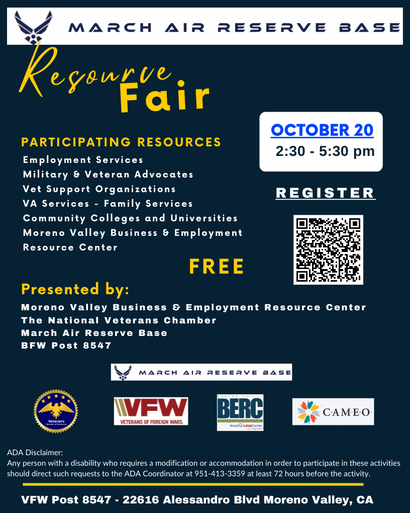 March Air Reserve Base - Resource fair