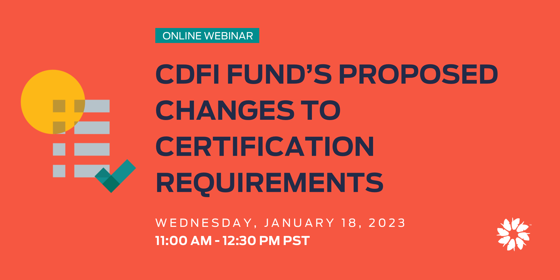 Webinar: CDFI Fund’s Proposed Changes to Certification Requirements