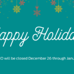 CAMEO will be closed <strong>December 26 through January 2</strong>
