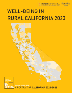 Cover page of Well-Being in Rural California 2023 report