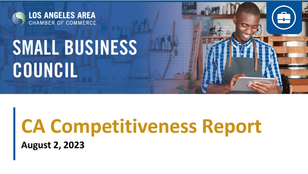 Cover page of the California Competitiveness Report