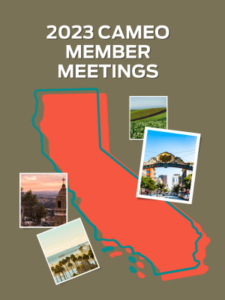 digital flyer for 2023 CAMEO Member Meetings