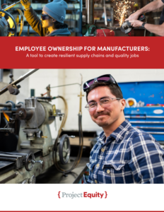 cover page for Employee Ownership for Manufacturers
