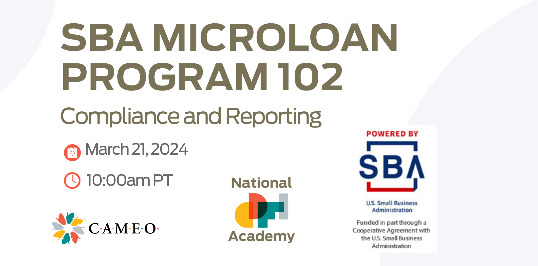 SBA Microloan Program: 102 Compliance and Reporting