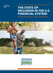 cover page for The State of Inclusion in the U.S. Financial System report