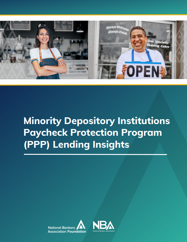 cover page for Minority Depository Institutions Paycheck Protection Program (PPP) Lending Insights