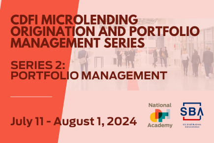 Series 2: CDFI Microlending Origination and Portfolio Management Series