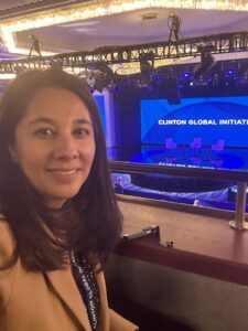 Carolina Martinez at the Clinton Global Initiative meeting