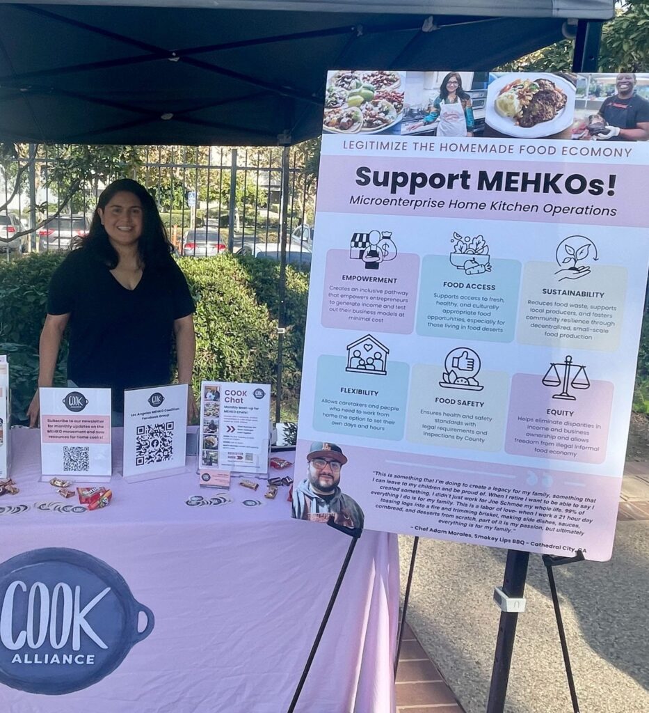 COOK Alliance's Cris Arrizon at the LA County Department of Public Health's MEHKO kick-off event on October 26, 2024