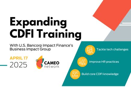Expanding CDFI Training with U.S. Bank and CAMEO Network Partnership