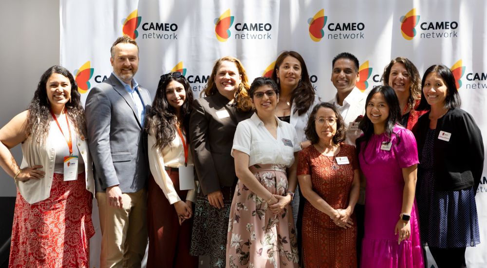 CAMEO Network staff Liza Rivera-Gonzalez, Mark Herbert, Sandra Flores, Emily Gasner, Daniela Fernandez-Ulen, Carolina Martinez, Heidi Pickman, Baldev Birk, Dara Dado, Rachel Aherin, and Adriana Williams