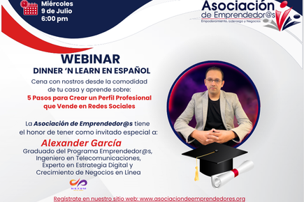 Dinner 'n Learn en Español con Alexander Garcia