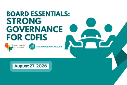 Board Essentials: Strong Governance for CDFIs